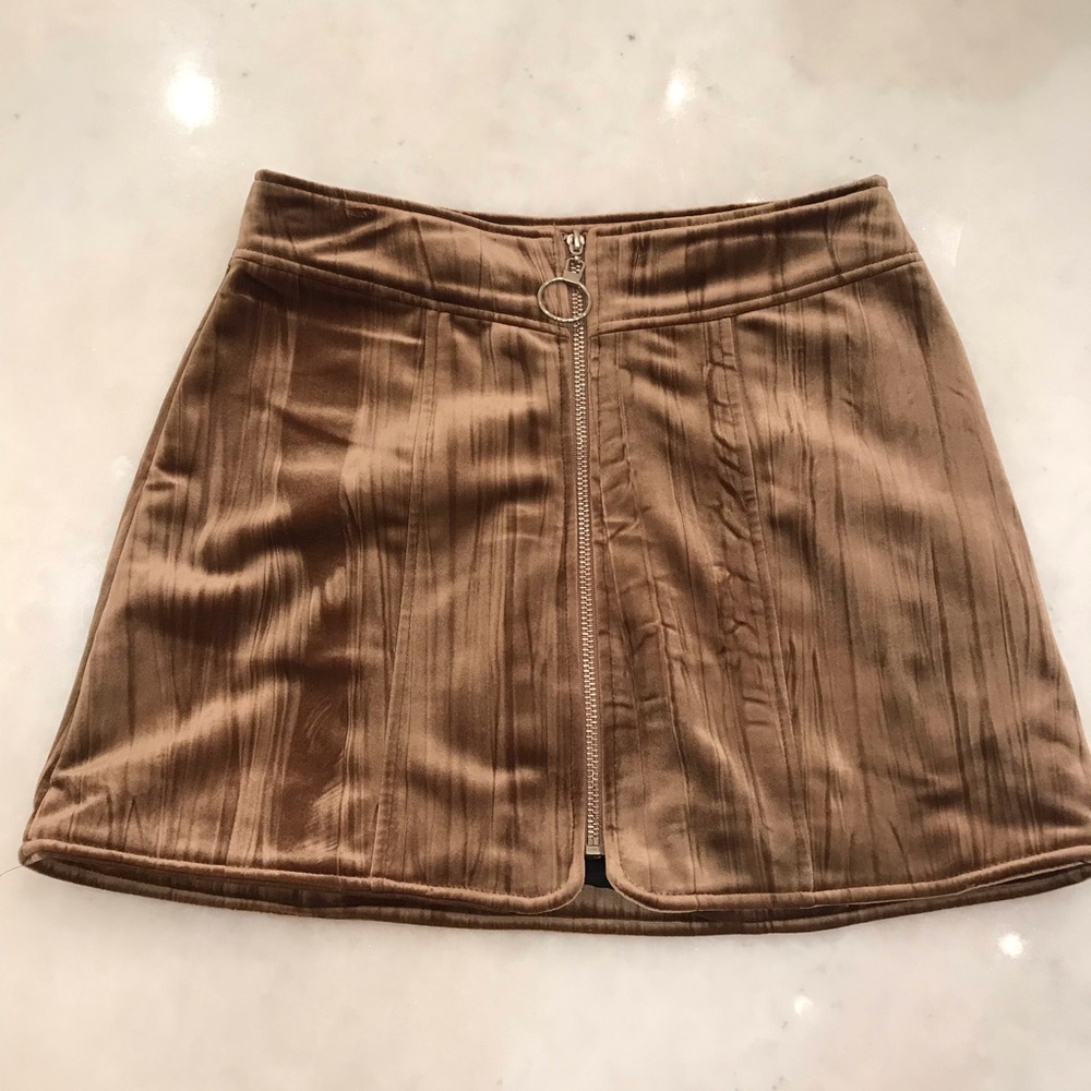 Gold Velvet skirt